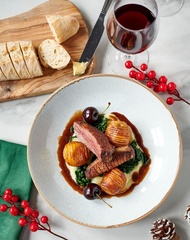 Festive Duck Breast, available on our Festive Party Menu and Christmas Day.